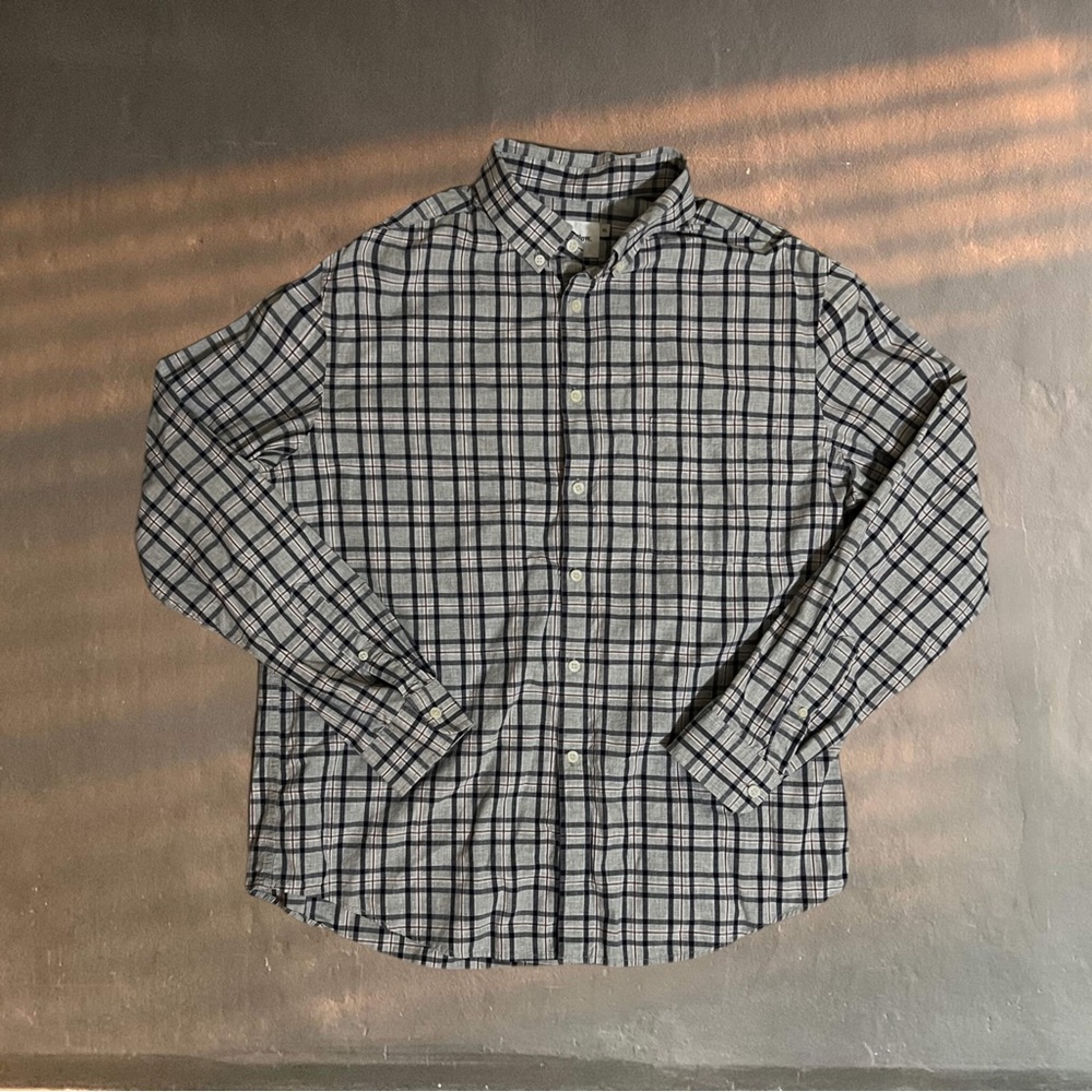 Lightweight Flannel Long Sleeve Button-Down Shirt - Goodfellow & Co™ polo collar